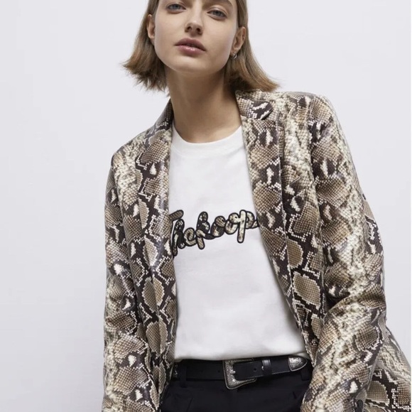 The Kooples Snake Print Blazer - Picture 1 of 17